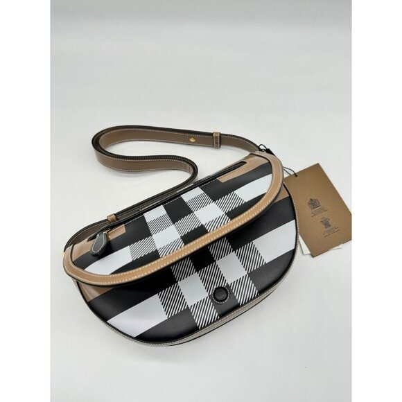 BURBERRY Check patent Olympia shoulder bag - Beige/Camel - Picture 3 of 15